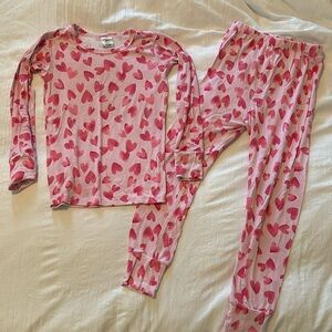 Pink Heart Toddler Pajama Set